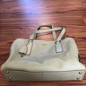 Mint Green Leather Fossil Bag (Retailed $175)